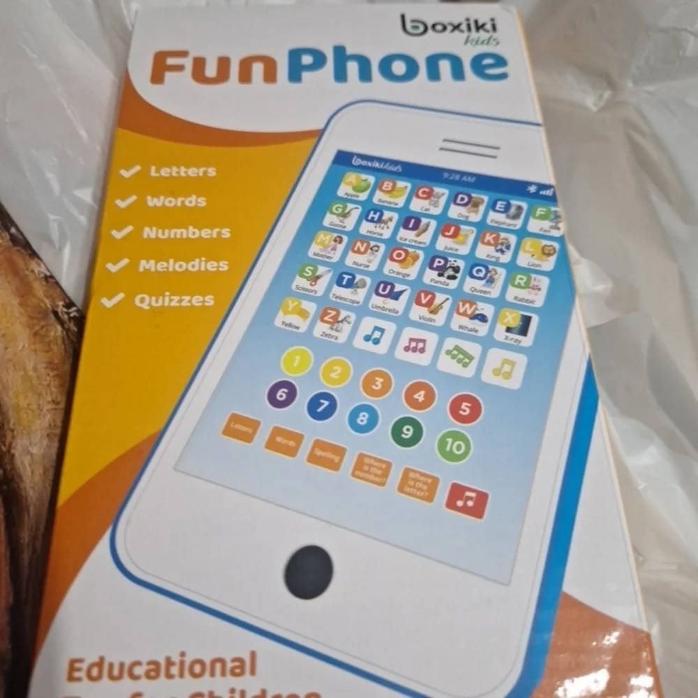 FunPhone - White Educational Toy Phone. New Sealed